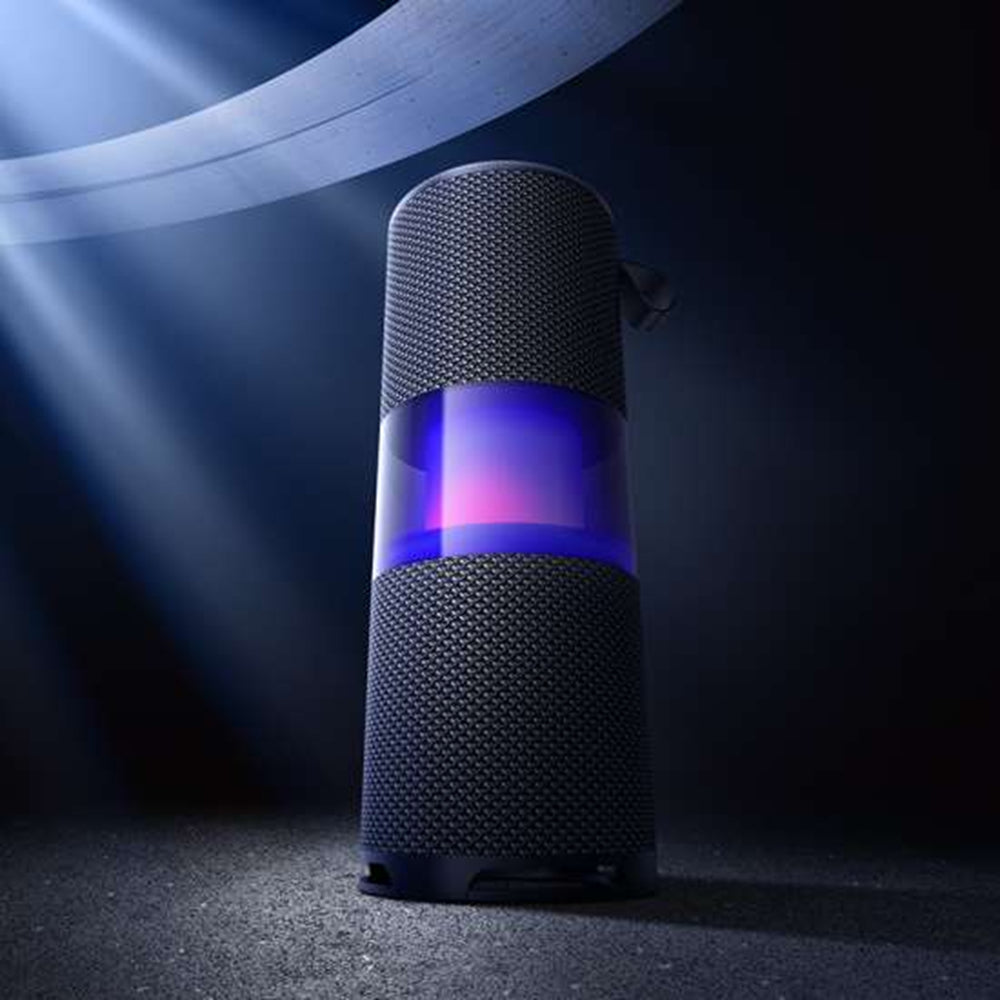Enceinte stéréo Bluetooth portable sans fil à LED avec basses Enceinte stéréo Bluetooth portable sans fil à LED avec basses